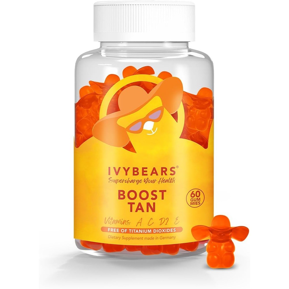 Sapotax Re-Skin Glow Tanning Gummies front view bottle packaging