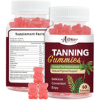 Auranic Bronze Bites tanning gummies front view bottle