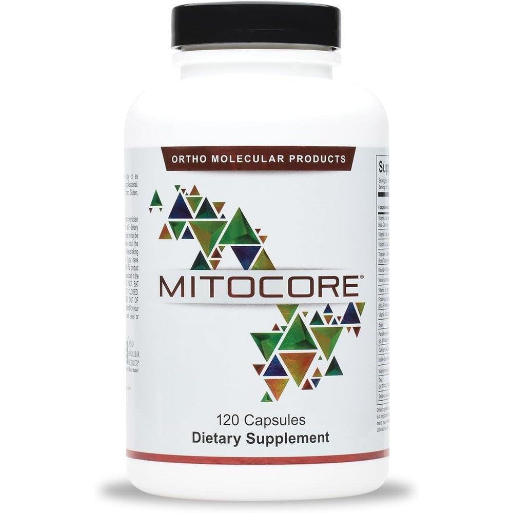 Ortho Molecular Products MitoCORE 120 Capsules Front View Authentic USA Import