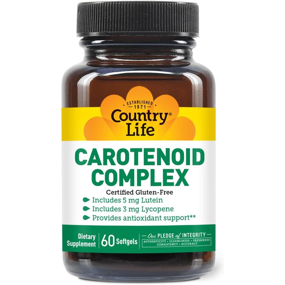 Country Life Carotenoid Complex 60 Softgels front view