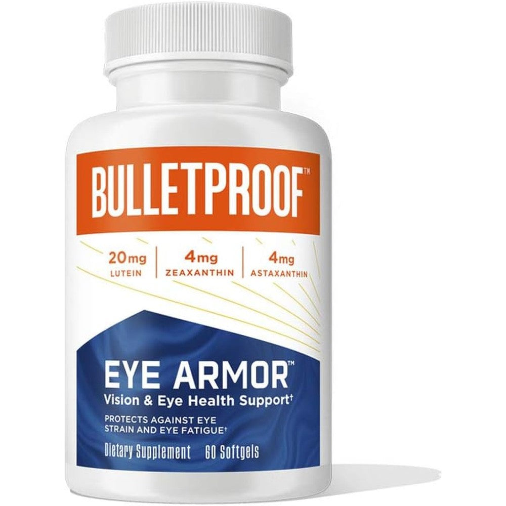 Bulletproof Eye Armor 60 Count vision supplement bottle front view