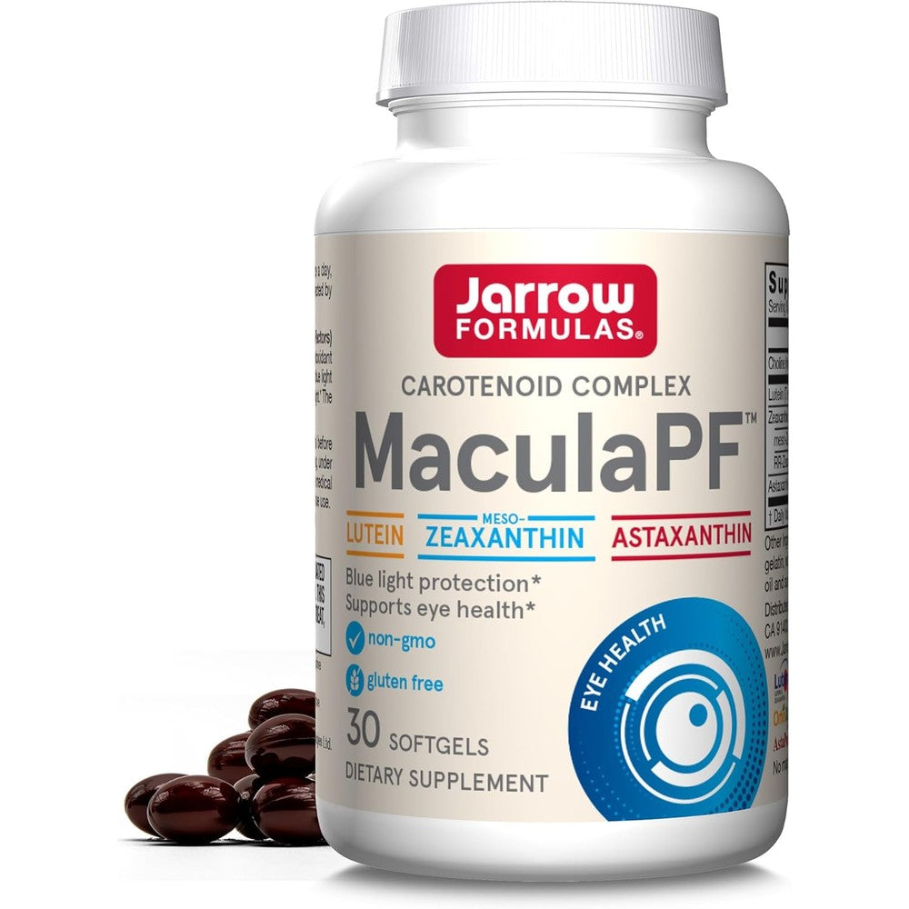 Jarrow Formulas MaculaPF Carotenoid Complex front view packaging