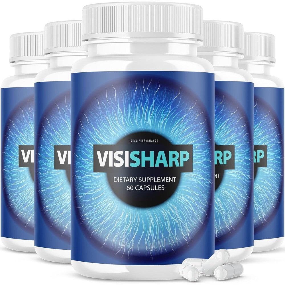 Ideal Performance Visisharp Advanced Eye Health Formula front view supplement bottles