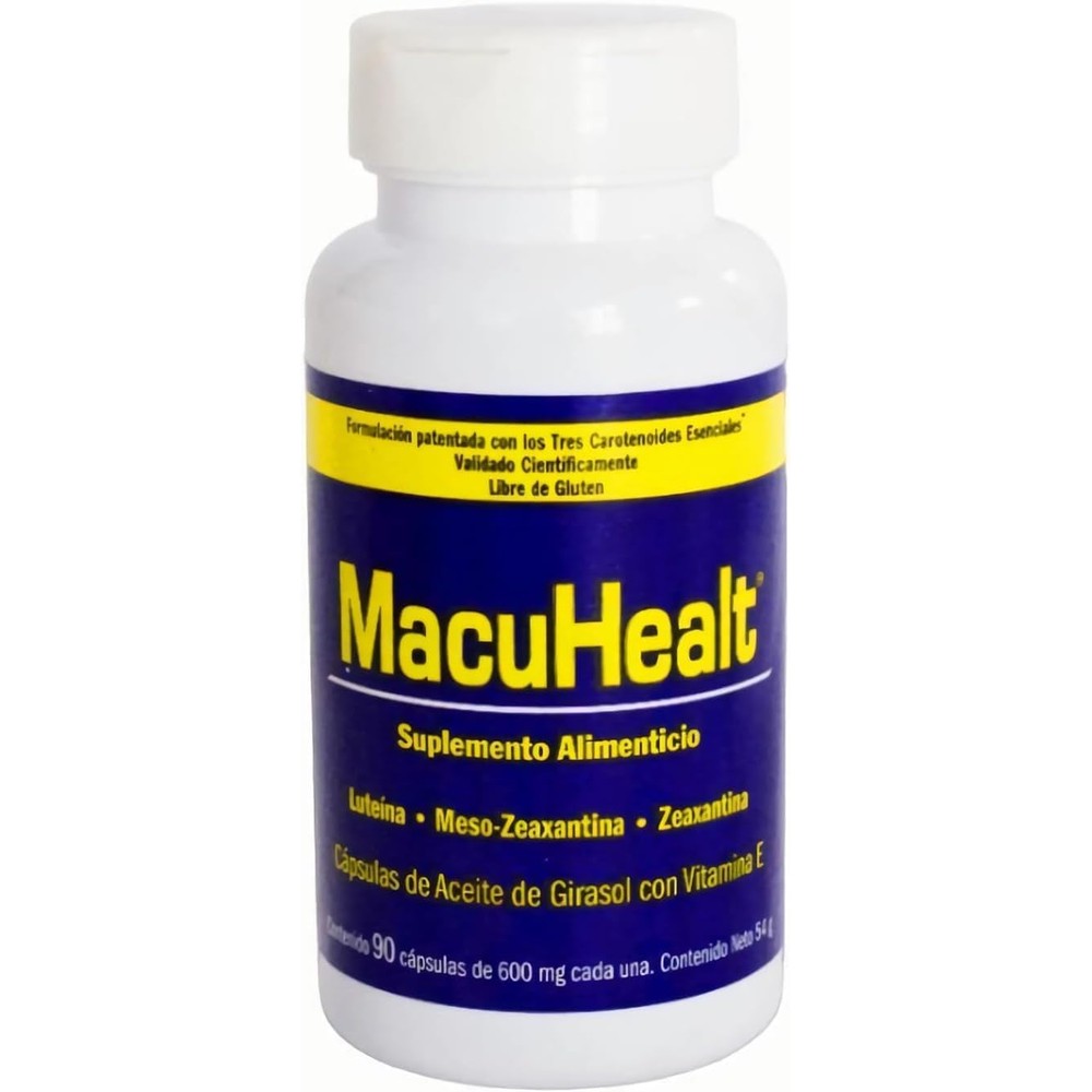 Macuhealth Triple Carotenoid Formula 90 softgels bottle front view eye supplement