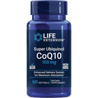 Life Extension Super Ubiquinol CoQ10 front view bottle packaging