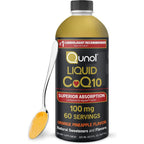 Qunol Liquid Coenzyme Q10 100mg front view bottle packaging