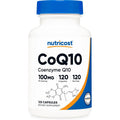 Nutricost CoQ10 100mg 120 Vegetarian Capsules front view energy support