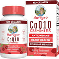 MaryRuth Organics CoQ10 gummies front view bottle with raspberry flavor label