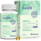 Mistaccy High Absorption CoQ10 Ubiquinol Softgels bottle front view packaging