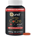 Qunol Ultra CoQ10 100mg Softgels 90 Count front view cardiovascular support