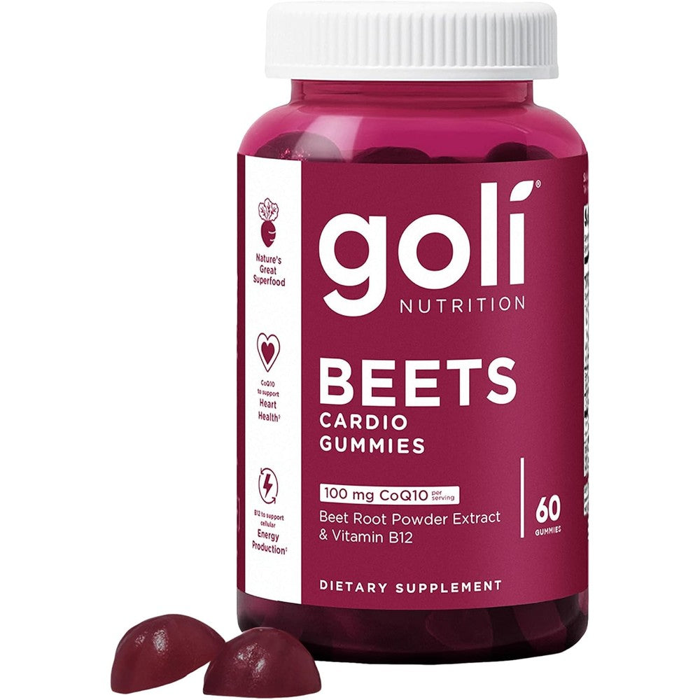 Goli Beets Cardio Gummies front view bottle packaging