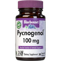 Bluebonnet Pycnogenol 100 mg vegetable capsules front view supplement bottle