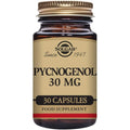 Solgar Pycnogenol 30 Mg vegetable capsules bottle front view supplement
