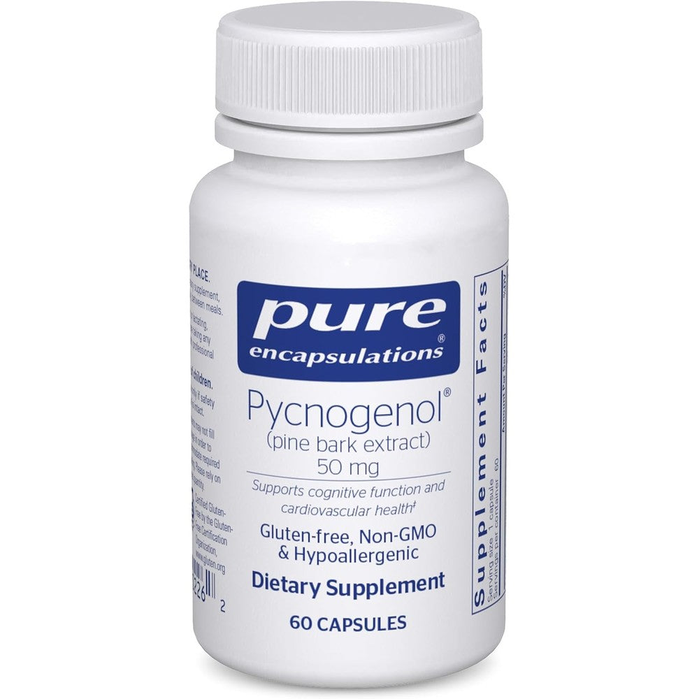 Pure Encapsulations Pycnogenol 50 mg bottle front view