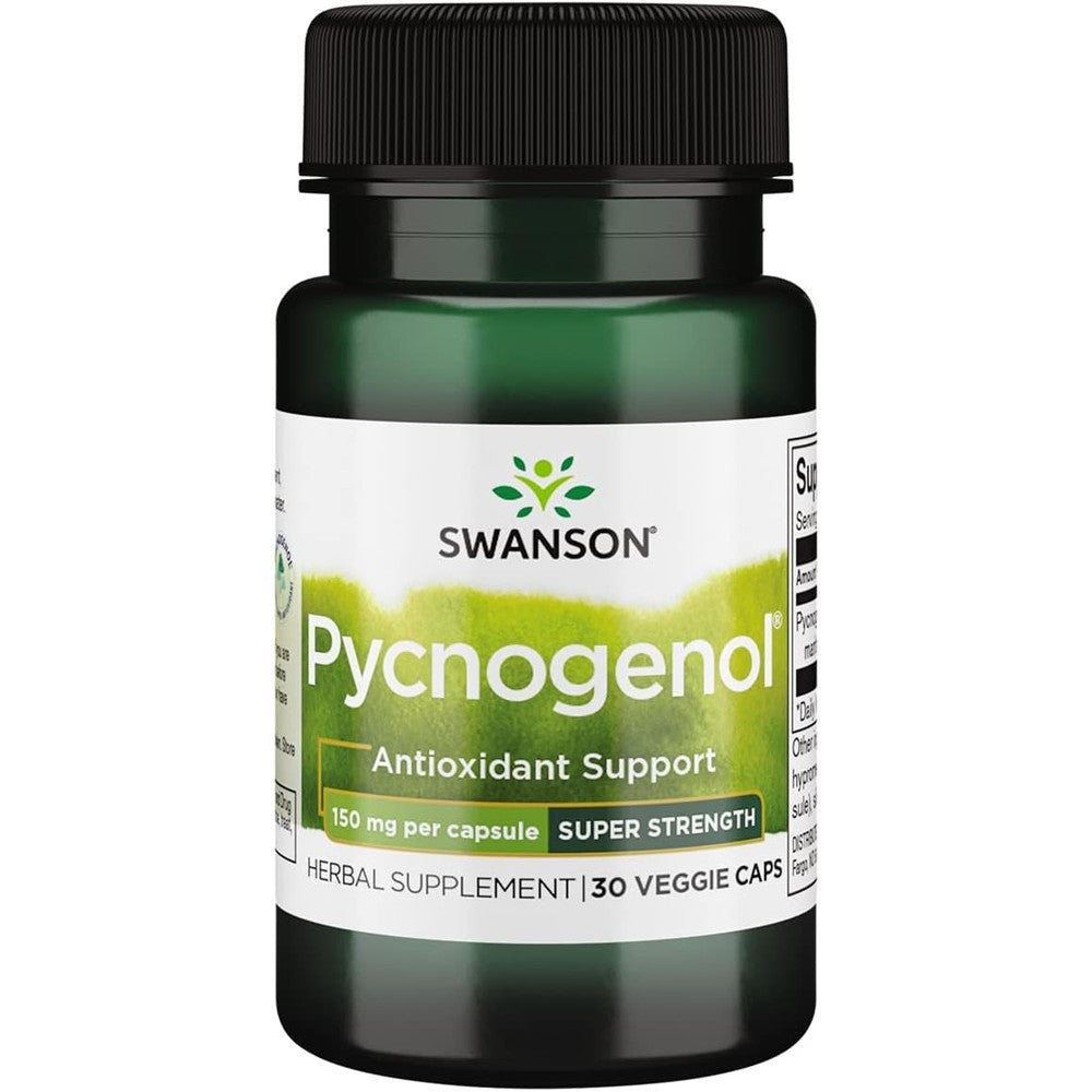 Swanson Ultra Super Strength Pycnogenol 150 mg front view bottle for antioxidant support