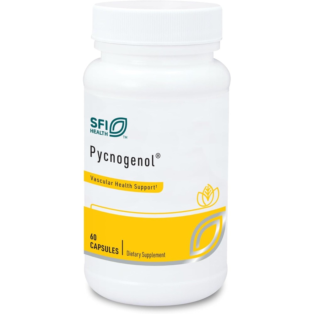 SFI Health Klaire Labs Pycnogenol 50 Milligram front bottle view premium antioxidant supplement