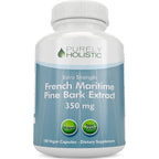 Purely Holistic French Maritime Pine Bark Extract bottle front view health supplement