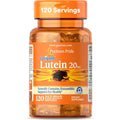 Puritan's Pride Lutein 20 mg softgels bottle front view packaging