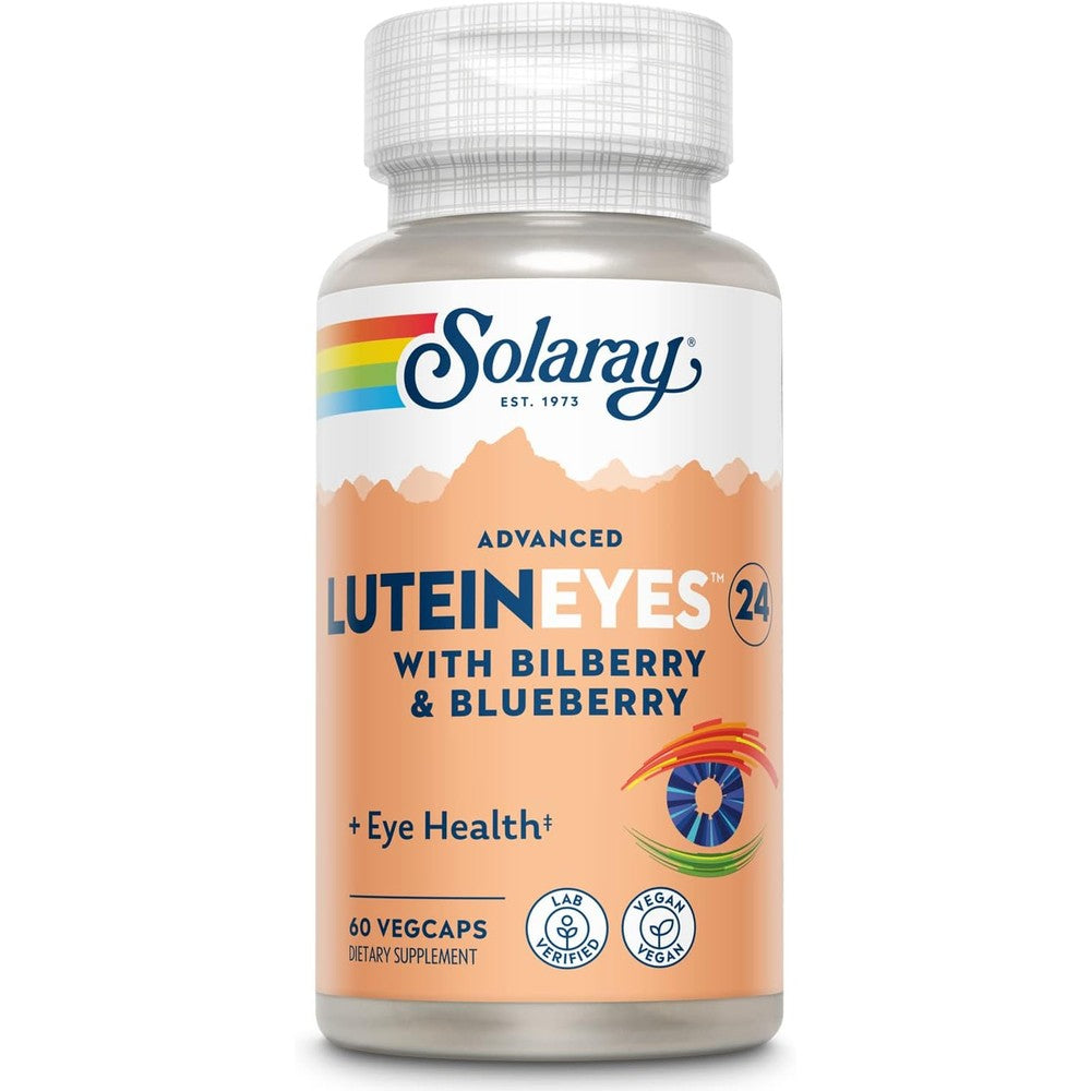 Solaray Advanced Lutein Eyes 24 mg bottle front view