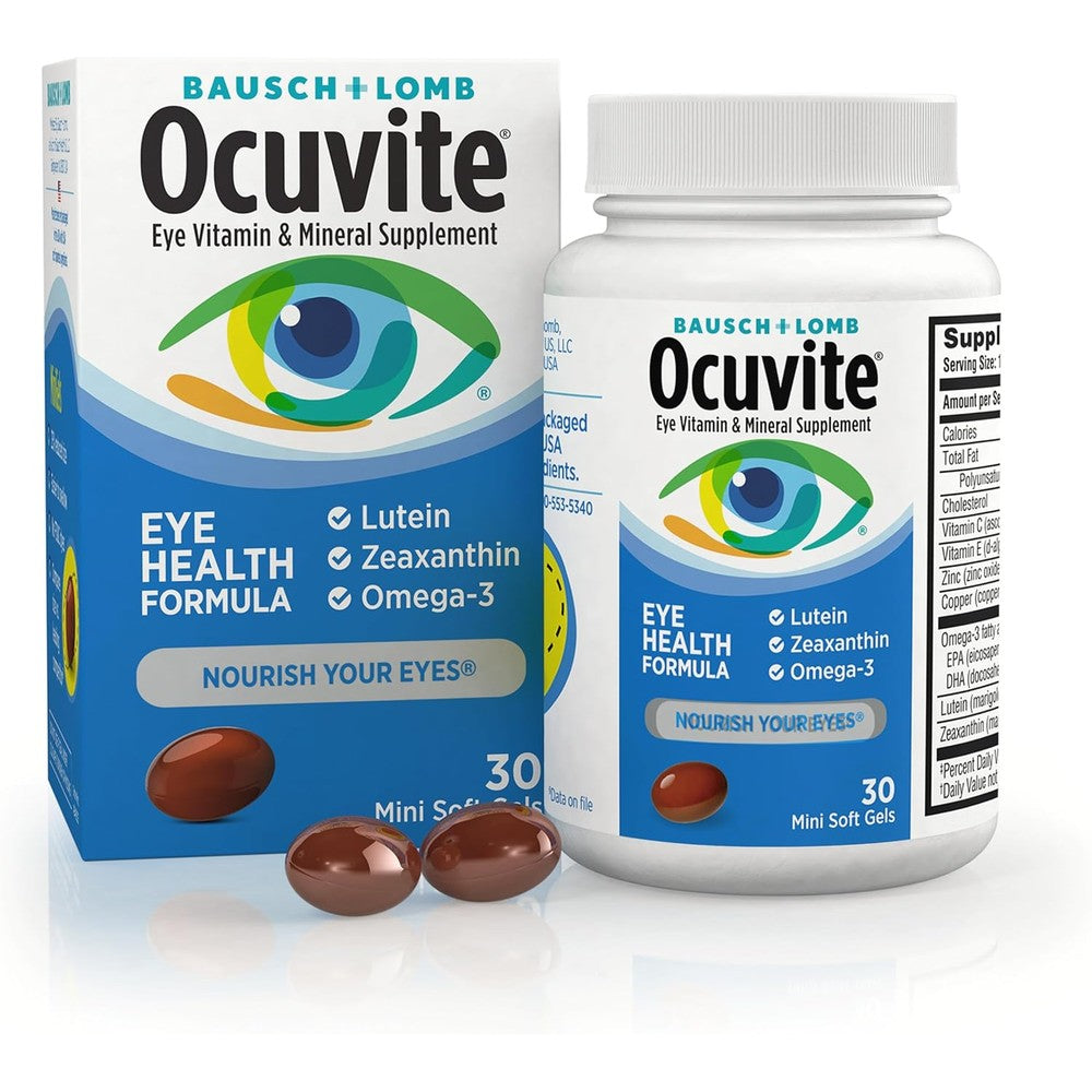 Ocuvite Eye Health Lutein and Zeaxanthin Supplement front view