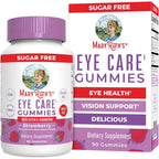MaryRuth Organics eye care gummies front view bottle with strawberry flavor