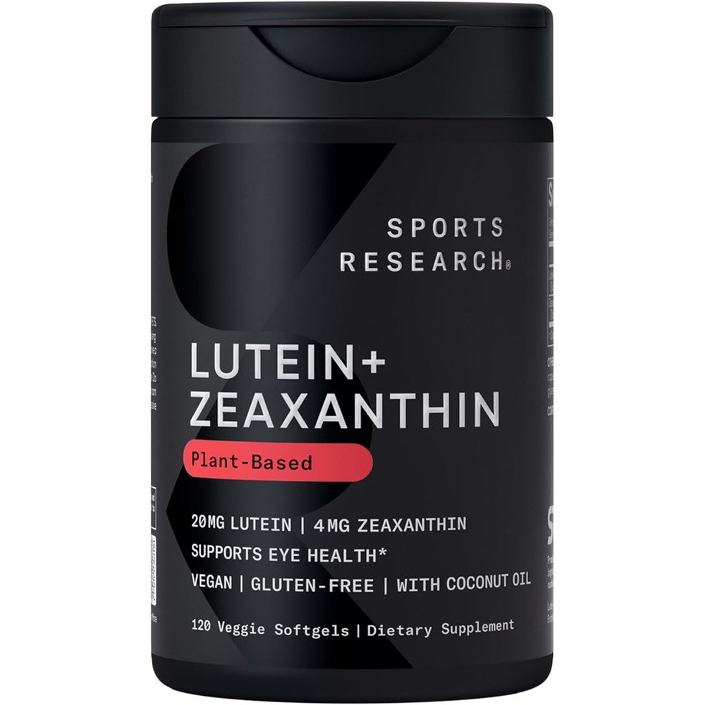 Sports Research Lutein And Zeaxanthin front view bottle