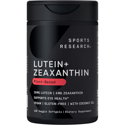 Sports Research Lutein and Zeaxanthin front bottle view