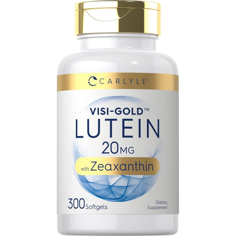 Carlyle Lutein and Zeaxanthin 20mg 300 Softgels front bottle view