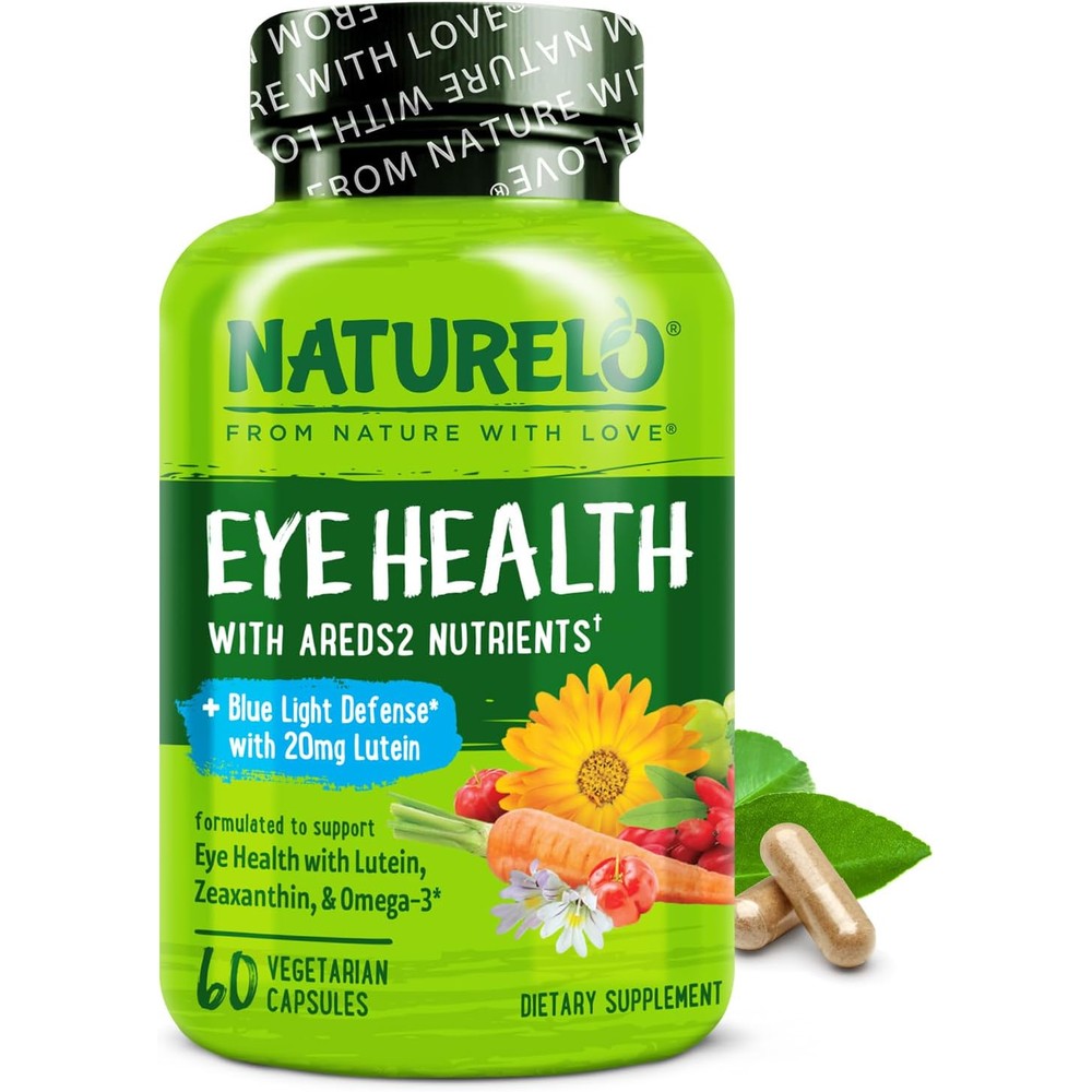 Naturelo Eye Vitamins Areds 2 Formula front view bottle