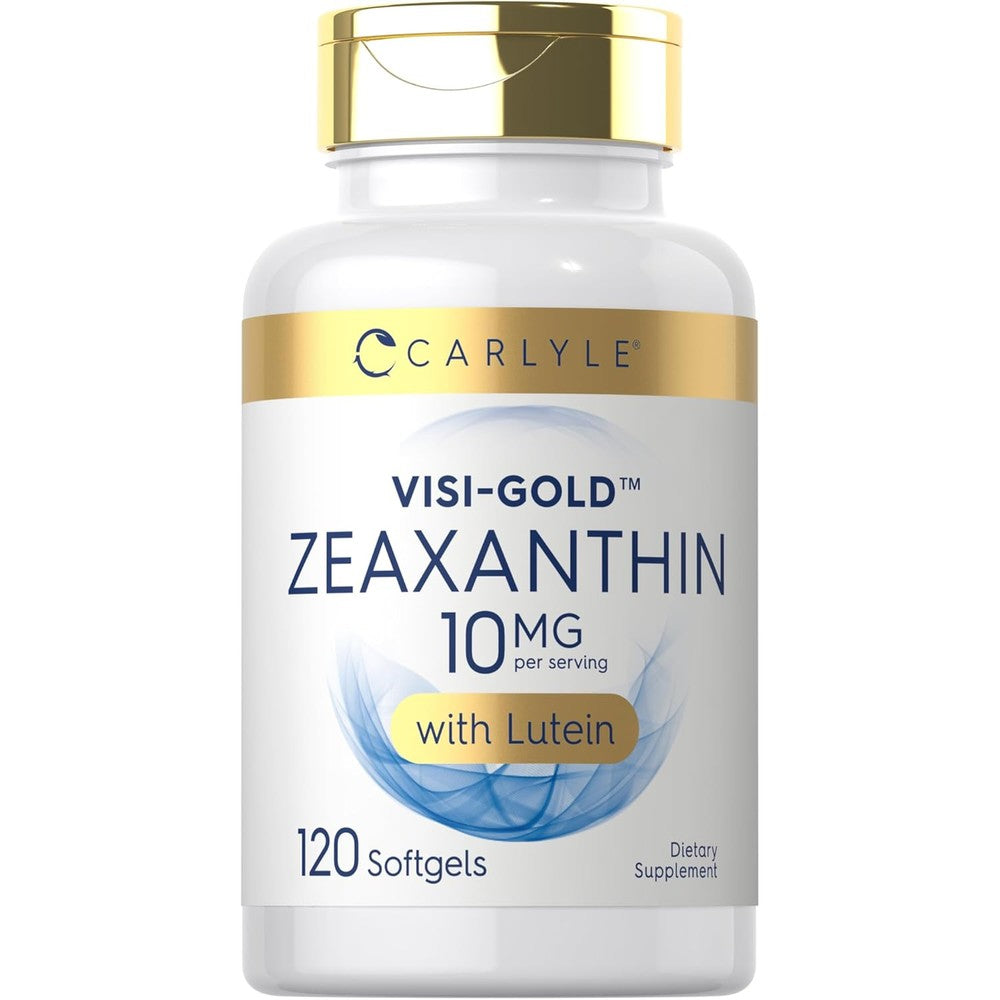 Carlyle Zeaxanthin 10mg 120 softgels bottle front view for eye health