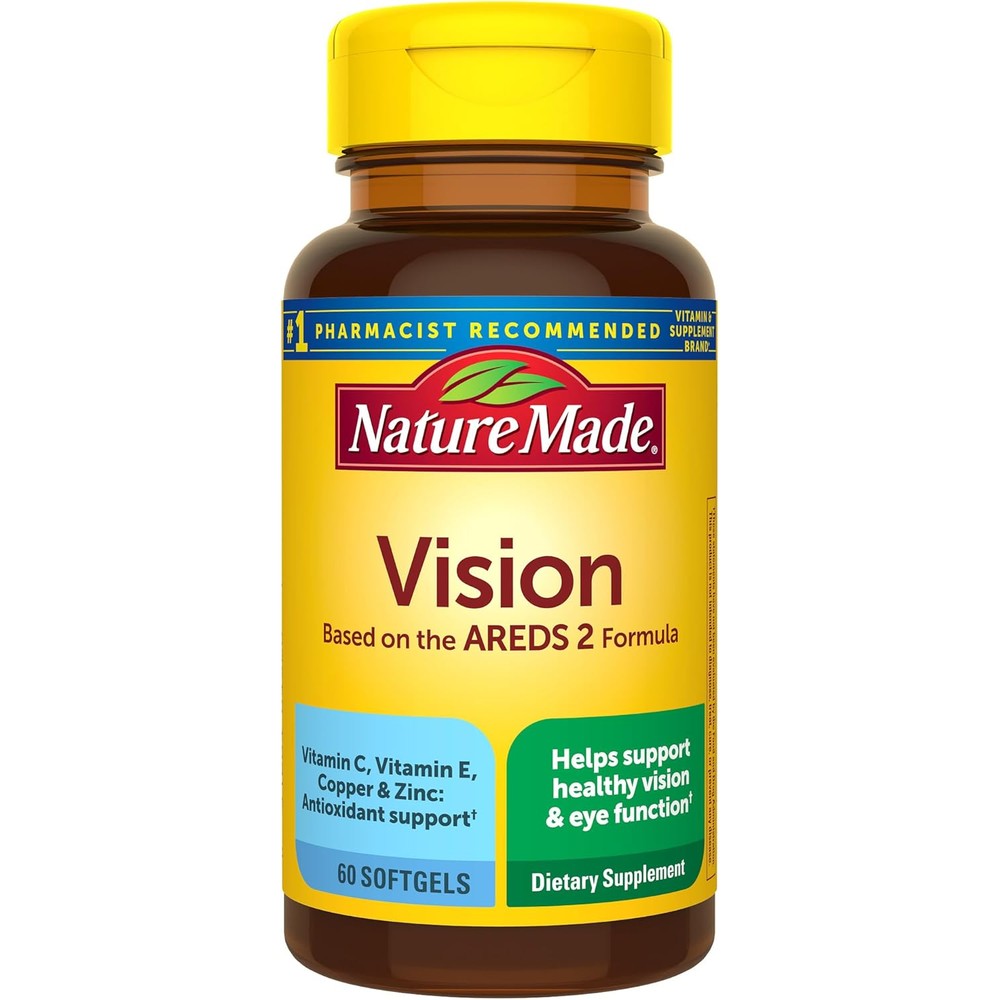 Nature Made Vision Based On The Areds 2 Formula Bottle Front View