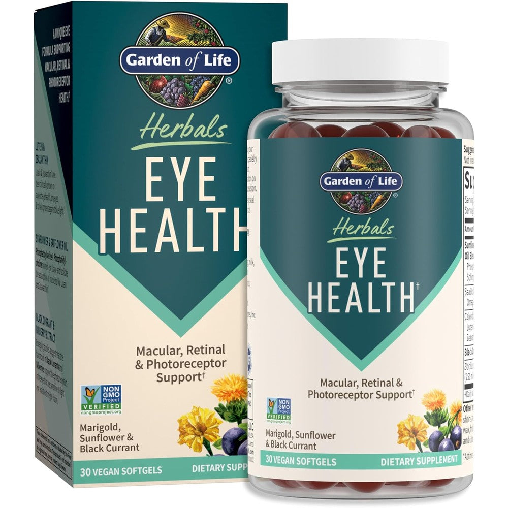 Garden of Life Herbals Eye Health supplement bottle front view