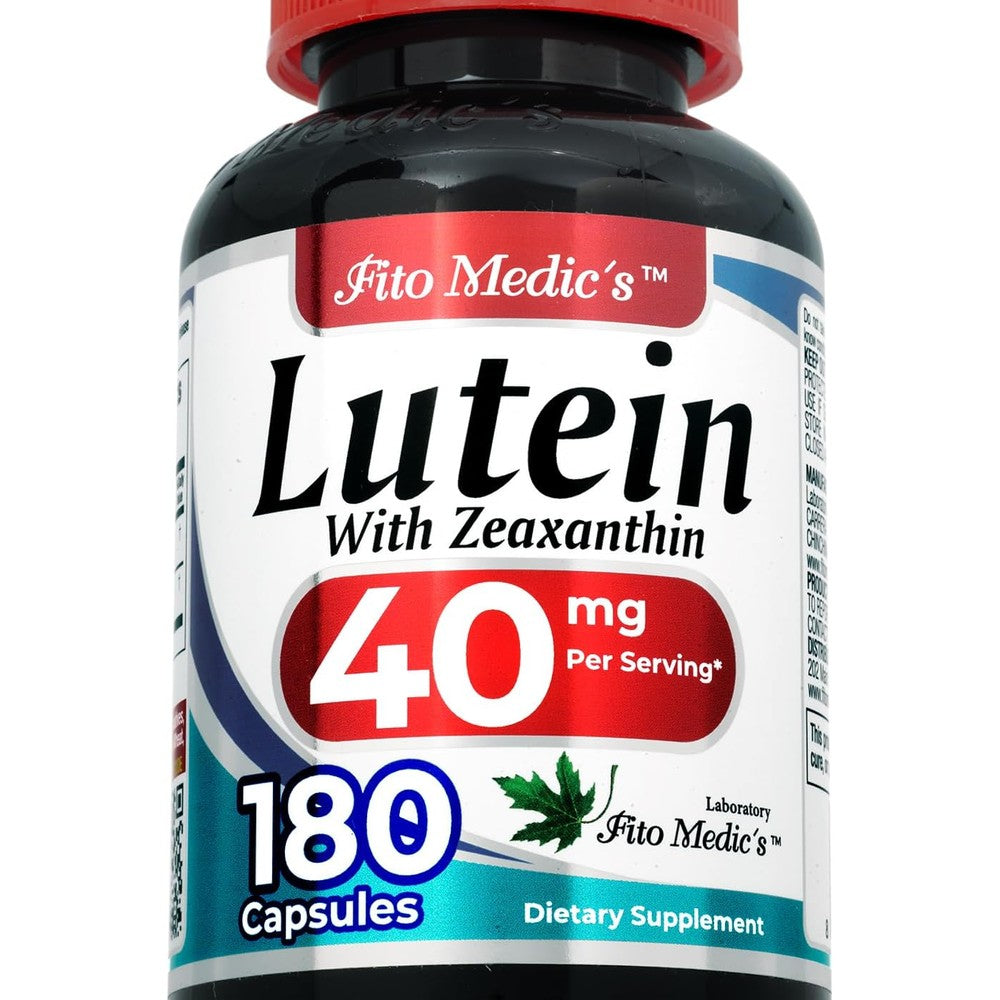 Fito Medic's Lab Lutein and Zeaxanthin 180 Capsules bottle front view