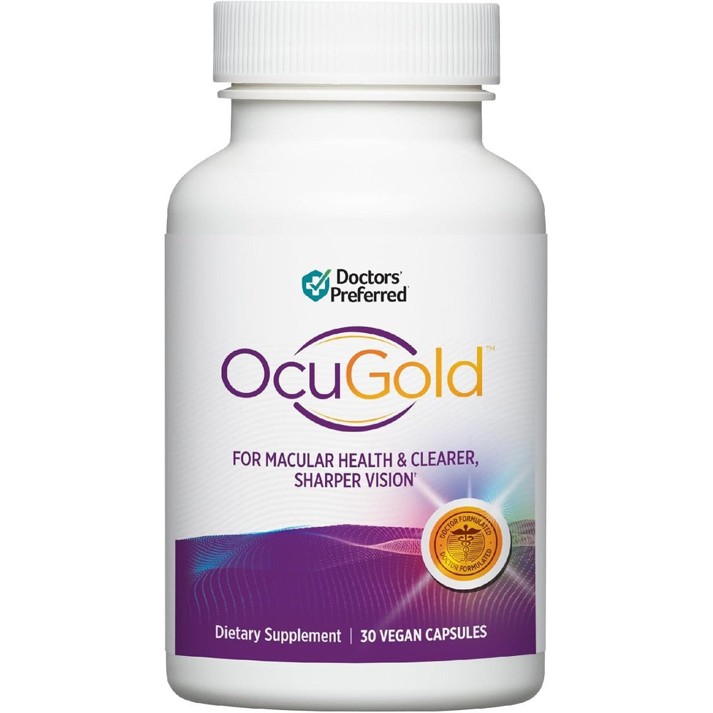 Doctors' Preferred OcuGold Eye Vitamins front view bottle