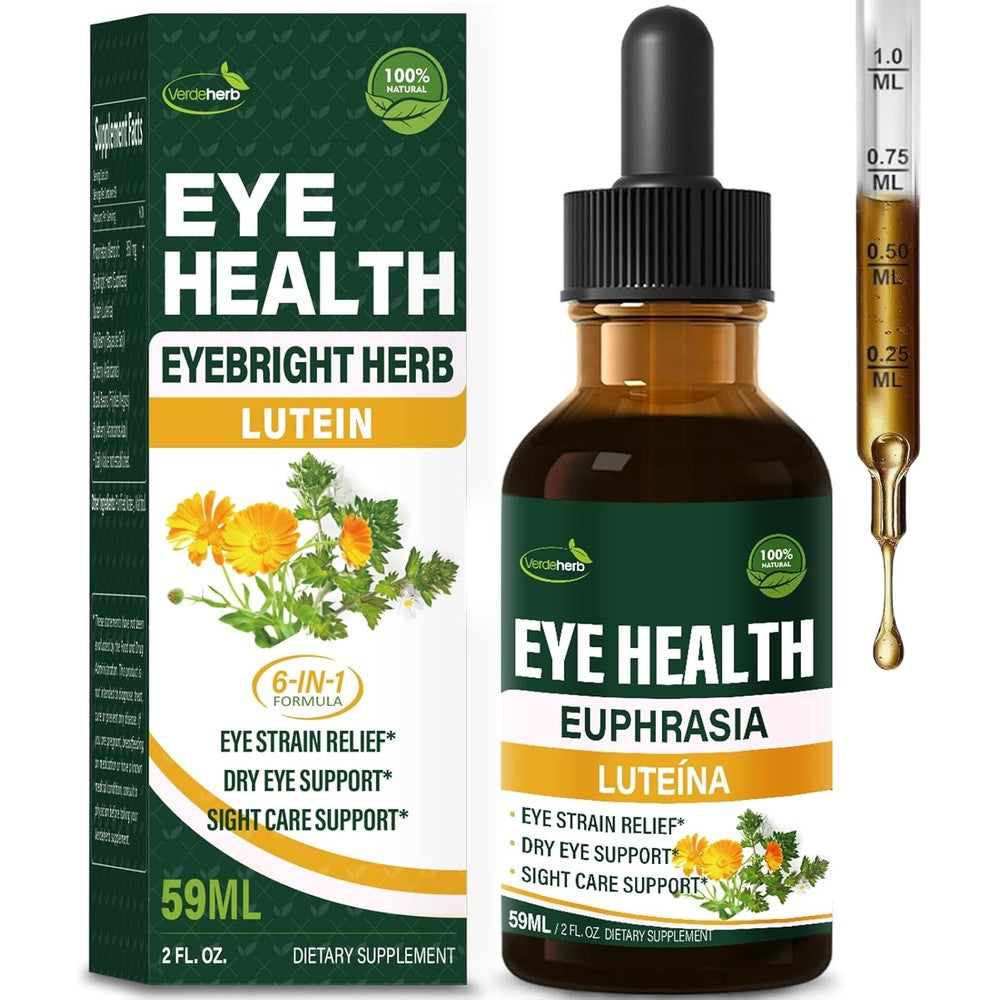 Verdeherb Eyebright Herb Eye Health Drops front bottle view