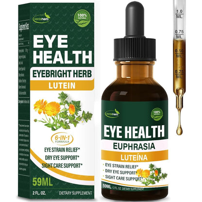 Verdeherb Eyebright Herb Eye Health Drops front bottle view
