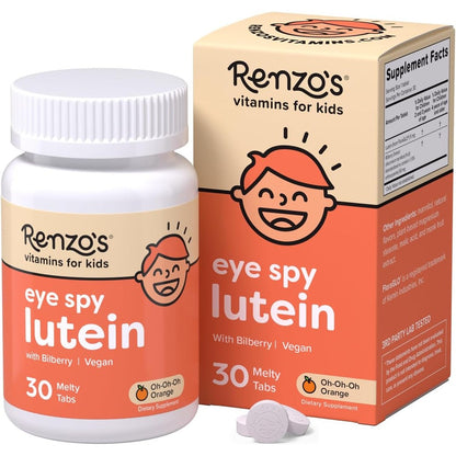 Renzo's Eye Spy Lutein with Bilberry Extract bottle front view