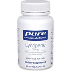 Pure Encapsulations Lycopene 20 mg front bottle view supplement