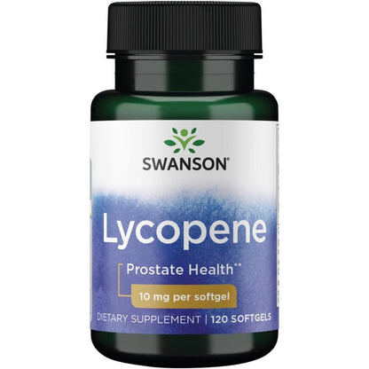 Swanson Lycopene 10 Milligrams 120 Softgels bottle front view authentic antioxidant supplement