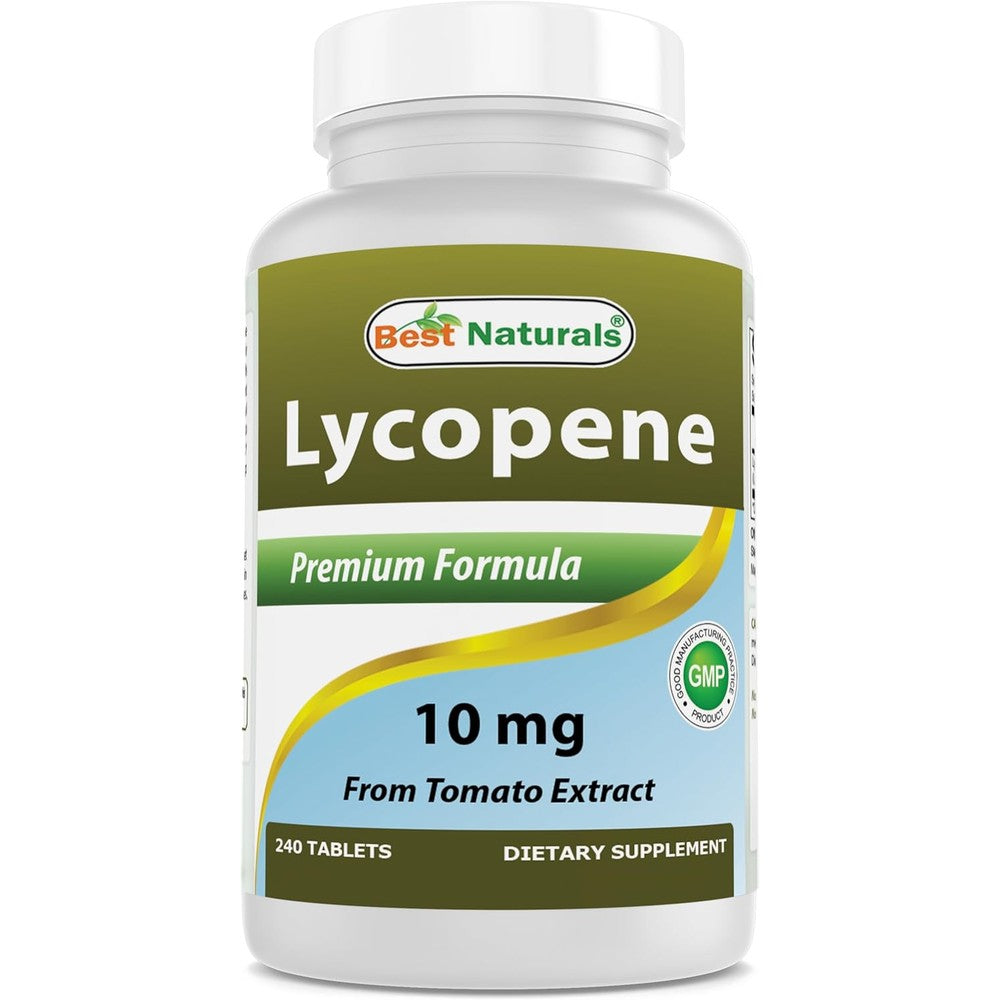 Best Naturals Lycopene 10 mg 240 Softgels front view bottle