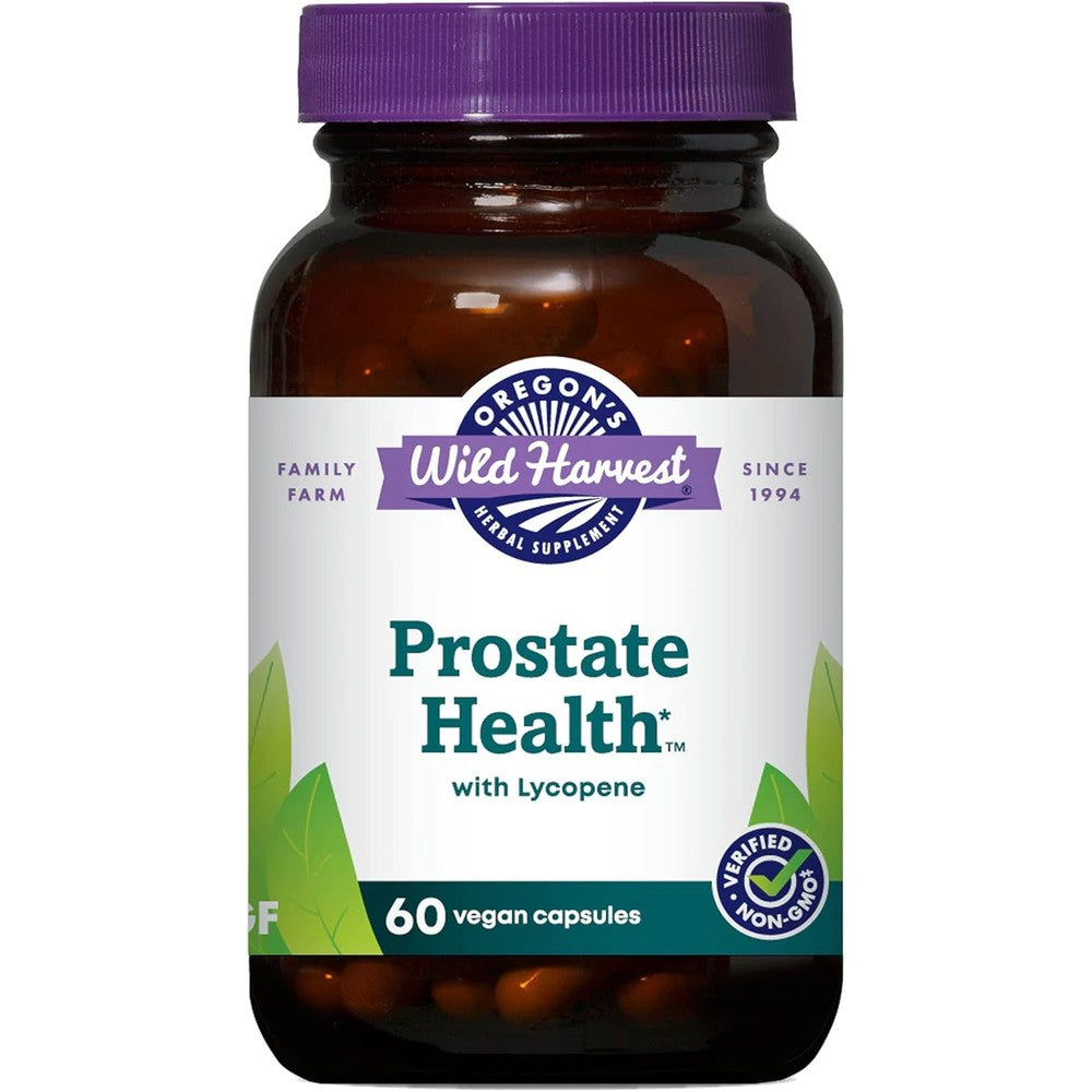 Oregon's Wild Harvest Prostate Health Capsules front view supplement bottle