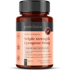 Pureclinica Triple Strength Lycopene 50 Milligrams front bottle view packaging
