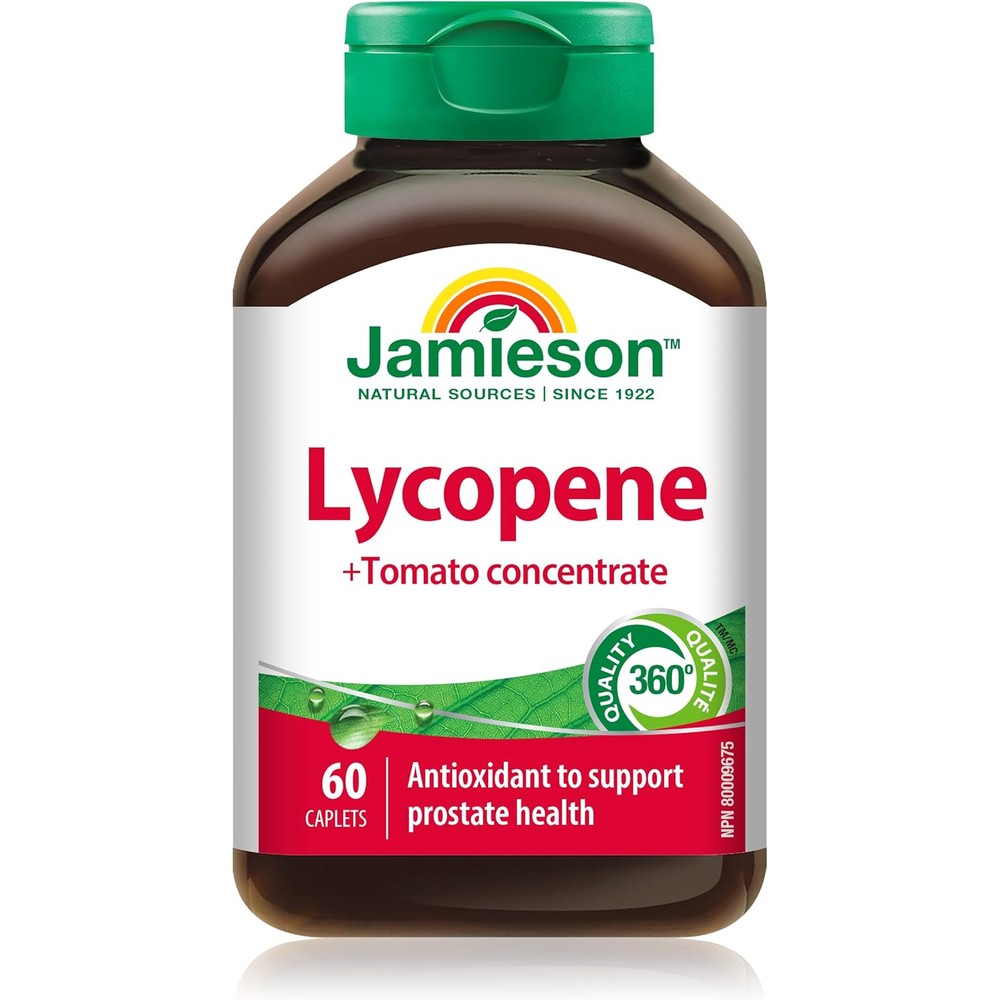 Jamieson Laboratories Lycopene Rich Tomato Concentrate 60 caplets front view bottle