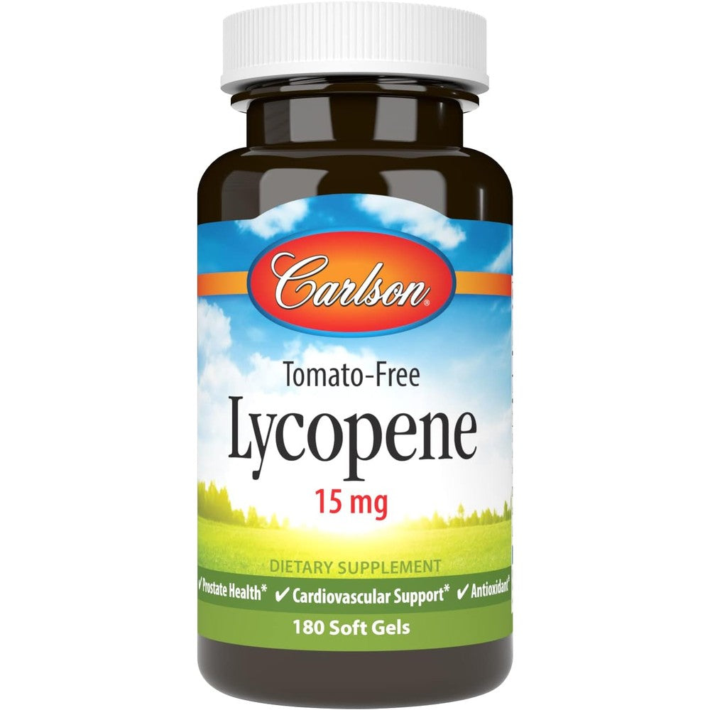 Carlson Tomato Free Lycopene 15mg front bottle view