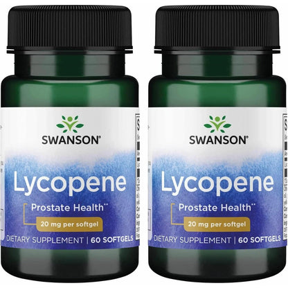 Swanson Lycopene front bottle view of premium prostate health supplement for men
