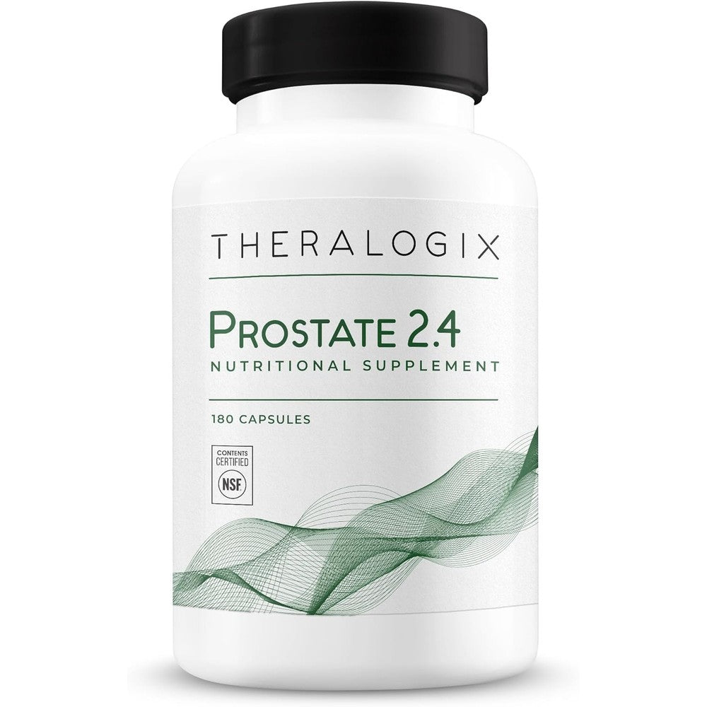 Theralogix Prostate 2.4 nutritional supplement 180 capsules front view bottle