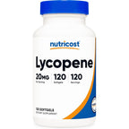 Nutricost Lycopene 20mg softgels front bottle view