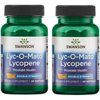 Swanson Double Strength Lyc O Mato Lycopene front view bottle showcasing dietary supplement packaging