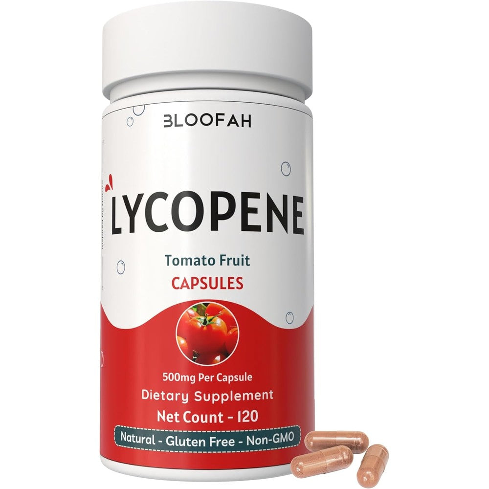 Bloofah Lycopene Supplement Capsules front view bottle packaging
