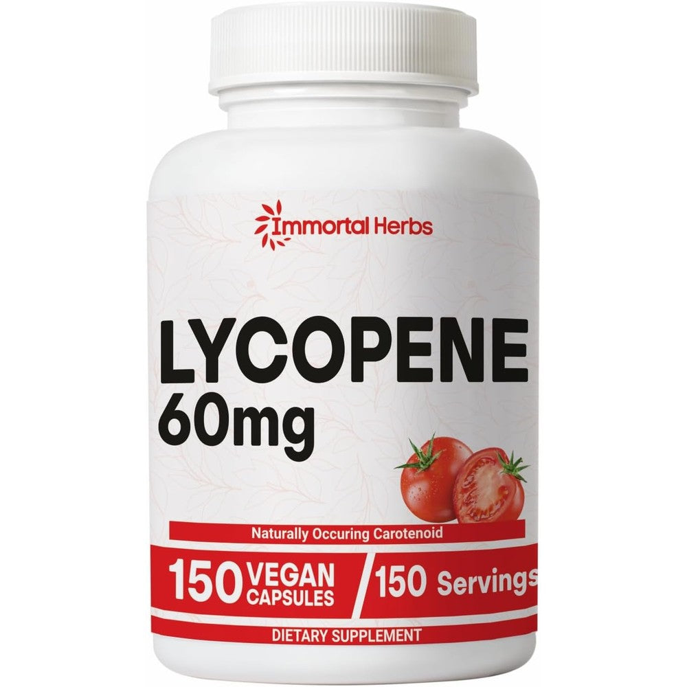Immortal Herbs Lycopene Supplement front view bottle packaging